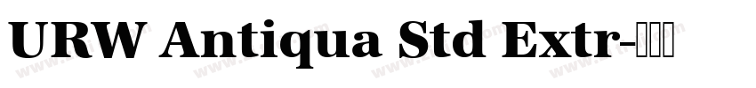 URW Antiqua Std Extr字体转换